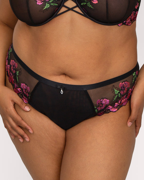 Lush embroidery brief