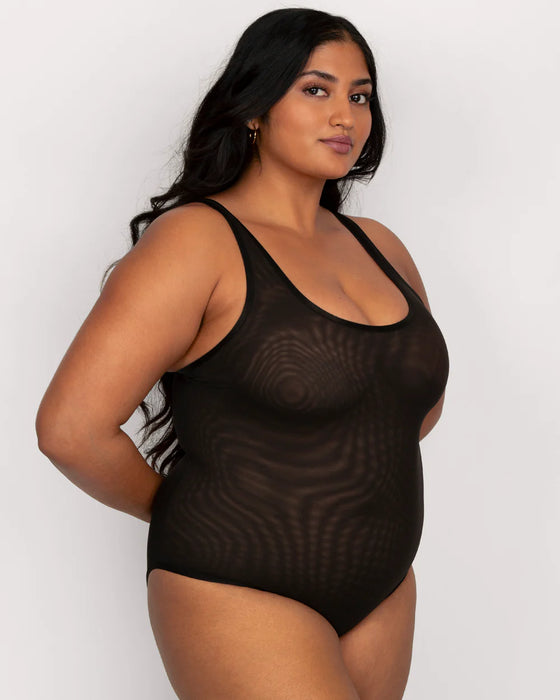 Sheer mesh body - Curvy Couture - sheer-mesh-body - The Pencil Test - Curvy Couture