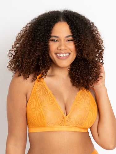 Curvy Kate Get Up And Chill Wire-Free Bralette - Cocoa