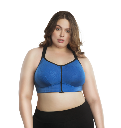 Wave sport - Parfait - wave-zip-front-sports-bra - The Pencil Test - Parfait