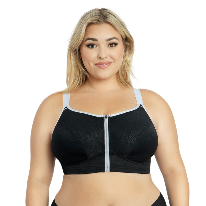 Wave sport - Parfait - wave-zip-front-sports-bra - The Pencil Test - Parfait